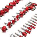 35pcs 1/4 Inch Shank Tungsten Carbide Tip Router Bit Set Wood Working Tool