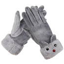 Winter Warm Women Gloves Outdoor Sport Touch Screen Windproof Full-finger Gloves