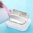 Microwavable Lunch Box 304 Stainless Steel Bento Box With Compartments School Office Food Container