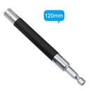 Drillpro 80mm 120mm 140mm Telescopic Screwdriver Extension Rod Connecting Adapter Hexagonal Screw Handle Joint Sleeve Extension Connected Shank Rod Drill Bit