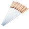 12 Pieces 38cm Barbecue Skewers Wooden Handle BBQ Meat Needle Roast Fork Kebab Stick Barbecue Tools