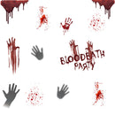 Miico FX64113 Halloween Bloody Handprint Sticker Horror Sticker Art Wall Stickers