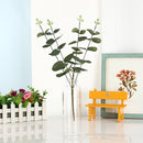 Green Artificial Plant Faux Silk Eucalyptu Gum Spray Leaf Flower Plastic Branches Home Decorations