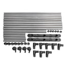 Adjustable Stainless Steel Rolling Rail Movement Cloth Storage Drying Rack Double Bar Hanger Garment