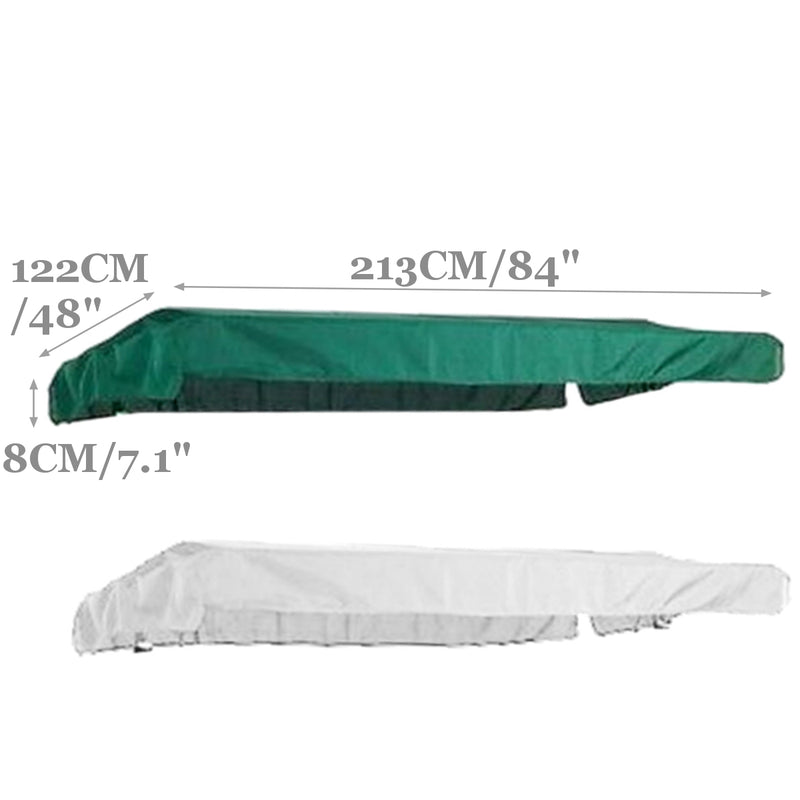 84"x48"x7.1" Garden Swing Chair Canopy Spare Patio Cover Waterproof Replacement