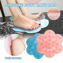 Suction Cup Shower Mat Lazy TPR Bath Massage Pad Cleaning Tool Foot Massager Mat