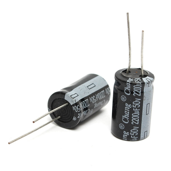 10Pcs 50V 2200UF 16 X 25mm Electrolytic Capacitor