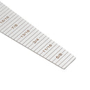 Drillpro 1-60mm Metric Imperial Wedge Feeler 1-15/15-30/30-45/45-60mm Taper Depth Gauge