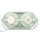 Mini Desk Table Fan Portable Cooling Air Cooler Fan Dual Head Silent Fan 3 Speed