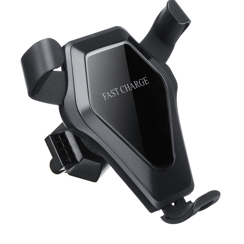 Qi Wireless 10W Fast Charging Gravity Auto Lock Car Air Vent Phone Holder Stand for iPhone 8 X