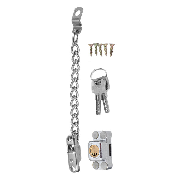 BW-P10 Stainless Steel Key Door High Security Safety Guard Restrictor Chain Door Lock