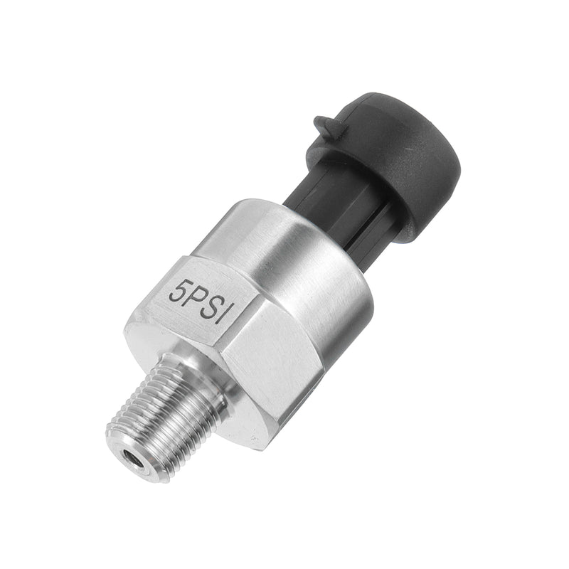5V 1/8NPT Stainless Steel Fuel Pressure Sensor Transducer Sender For Oil Air Water 5/15/30/60/100/150/200/300/500/1000/1600 Psi