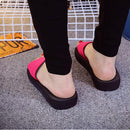 Women Summer One Word Drag Foam Sand Beach Slipper Non-slip EVA Muffled Thick Bottom Sandals