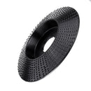 Drillpro Black 100x16/110x22mm Bevel Arc Wood Carving Disc Tungsten Carbide Shaping Disc Angle Grinding Wheel Sanding Carving Rotary Tool Abrasive Disc for Angle Grinder