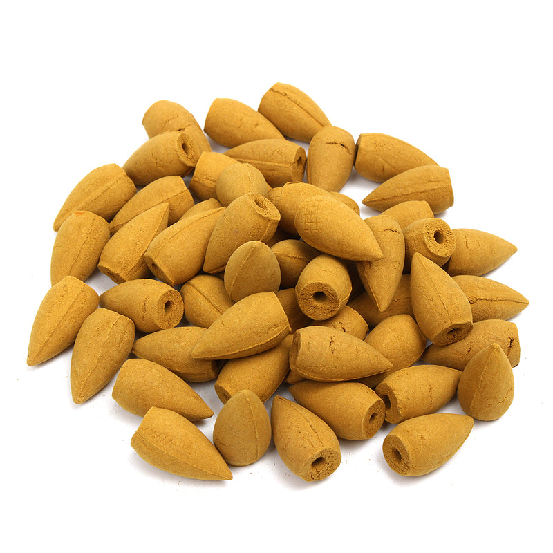 50Pcs/Bag Backflow Incense Cones Sandalwood Jasmine Lavender Wormwood Lily Fragrant Burner Cone