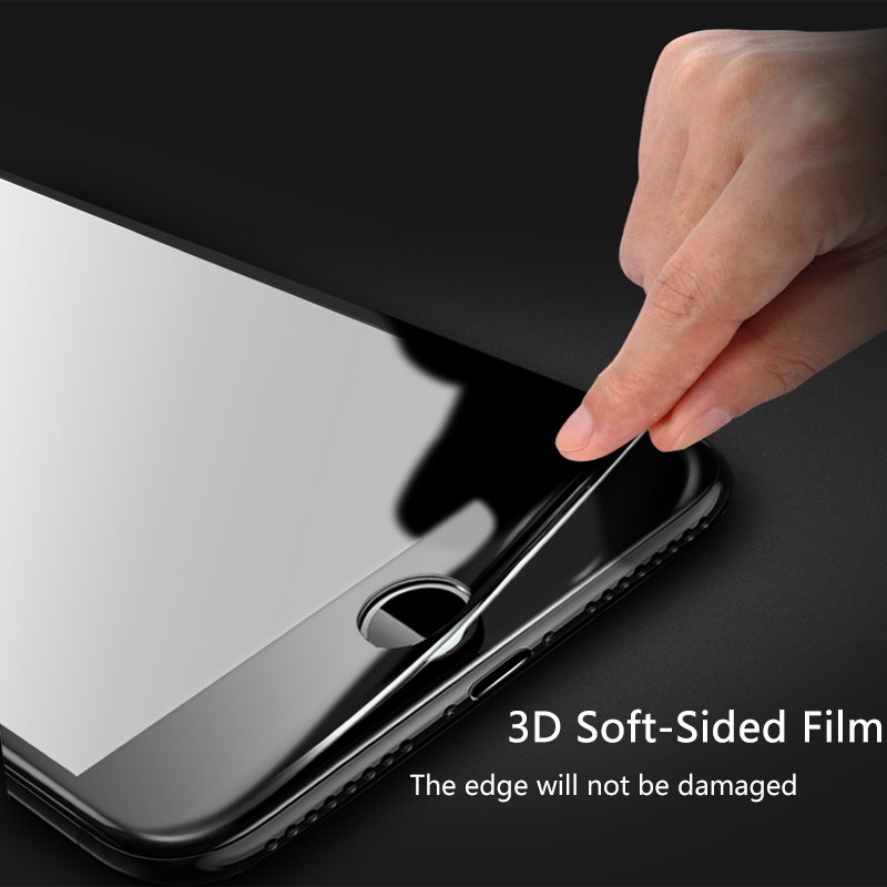 Bakeey 3D Soft Edge Carbon Fiber Tempered Glass Screen Protector For iPhone 7