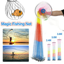 ZANLURE 13/12/10/8FT Hand Cast Fishing Net Spin Network Bait Twine Fish Net Bucket