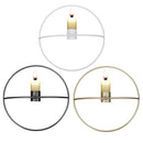 Metal Wall Candle Holder 3D Geometric Candlestick Sconce Nordic Style Home Decor