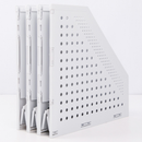 Deli 78995 Adjustable Document Trays File Holder 3 Layers PP Magazine Book File Organizer for Office