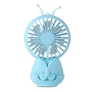 Well Star WT-9105 Ultra-thin Butterfly LED Light Fan Portable Handheld Mini USB Fan Rechargeable Air Cooler For Home Office Student Dormitory Outdoors Travelling