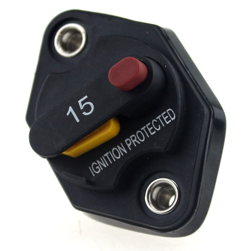 F1665-15A 15A Manual Reset Switchable Mid-Range Circuit Breaker