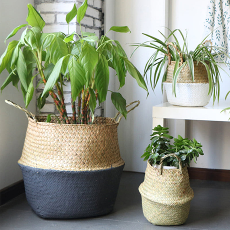 Flower Basket Storage Holder Flower Pot Laundry Organizer Bag Garden Decoration