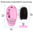 Portable Electric Ionic Hairbrush Takeout Mini Massage 3D Inflatable Hair Brush Comb