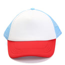 Adult Kids Children Red White Blue Adjustable Baseball Cap Outdoor Activity Sunscreen Sun Hat