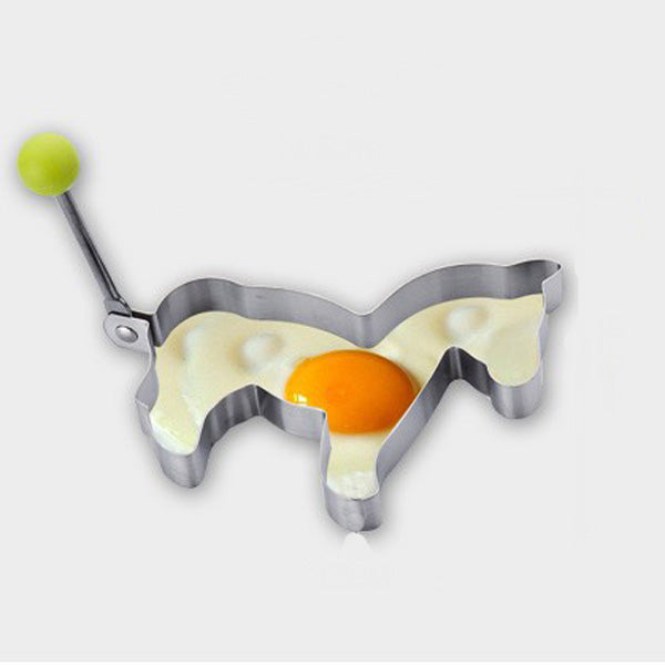 Honana Horse Shape Fried Egg Mold Stainless Steel Pan Cake Egg Ring Mould Cooking Tool