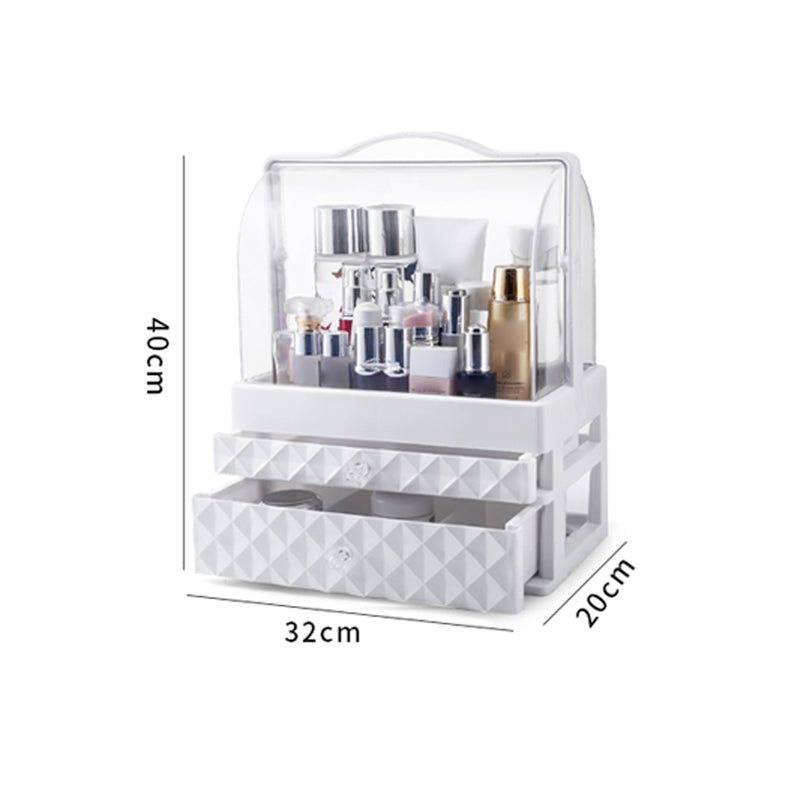 1/2/3 Layers Dustproof Earrings Jewelry Cosmetic Storage Box Desktop Organizer Display Stand Rack Tray