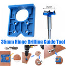 35mm Drilling Door Locator with or without Drill Concealed Hinge Hole Boring Jig Drill Guide Woodworking Tool