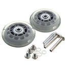 2pcs 70mm Clear Luggage Suitcase Replacement Rubber Wheel Roller Suitcase Repair Parts