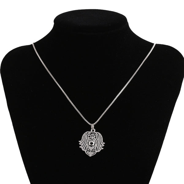 Cute Puppy Dog Shape Pendant Chain Alloy Necklace for Men Women