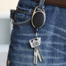 IPRee Outdoor EDC Metal Keychain Ring Multifunction Retractable Anti-Lost Key Ring Buckle Pull Clip