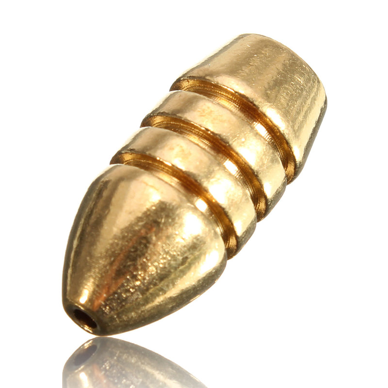 Pure Copper Bullets Fishing Sinkers Soft Bait
