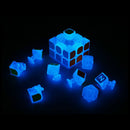Classic Magic Cube Toys 3x3x3 PVC Sticker Block Puzzle Speed Cube Dark Luminous