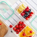 Kalar 640/1000ml Lunch Box Food Grade Glass 2 Grid Outdoor Camping Picnic Food Container