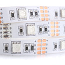 Battery Powered 1M 2M 5050 Non-waterproof RGB LED Strip Light with Mini Controller DC4.5V