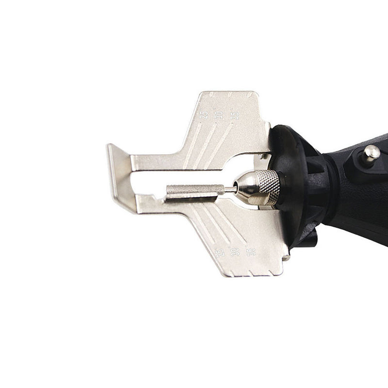 Saw Sharpening Attachment Sharpener Guide Drill Adapter Tool Kit for Steel Chain