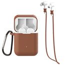 Bakeey 3 in 1 Xiaomi Air bluetooth Wireless Headset Case Silica Gel Protection Anti-lost Rope Metal Buckle Earphone Storage Box