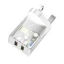 Basues 10.5W 2A Smart Protection Dual USB Travel Charger UK Plug Fast Charging Speed Mini Universal Charger Adapter for Samsung S10+ Xiaomi 9T Redmi Note8
