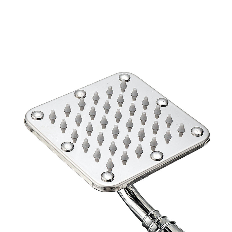 Stainless Steel Square Shape Silicone Water Outlet Bathroom Rainfall Shower Head