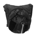 Men Riding Leg Bag Motorcycle Sports Hip Drop Multi-functiona Travel Waist Pack Belt Pouch Wallet Black