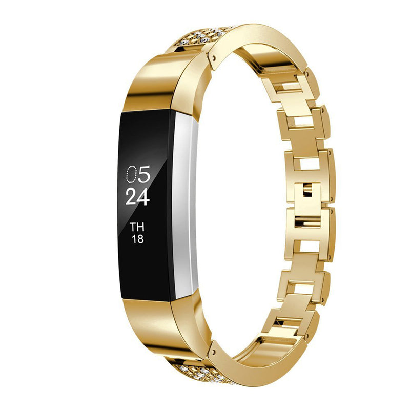 Jewelry Metal Watch Band Stainless Steel Straps For Fitbit Alta/HR Smart Watch