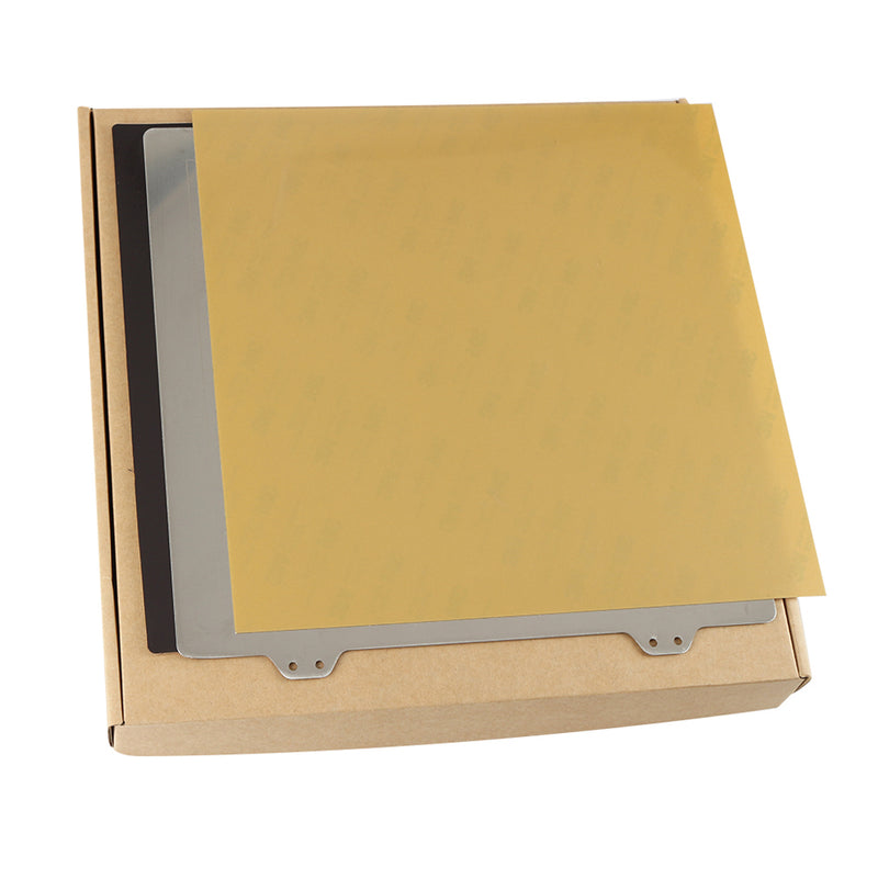 235*235mm Heated Bed Platform Hot Bed Steel Plate with B Side Magnetic Sticker + PEI Sheet for 3D Printer