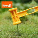 Hewolf Plastic Hammer Anti Skid Handle Portable Ultralight Outdooors Camping Climbing Hiking Travel