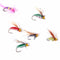 ZANLURE 40Pcs Boxed Colorful Bionic Fly Fishing Hook Bionic Lure Set Anti Insects Flies ABS Box