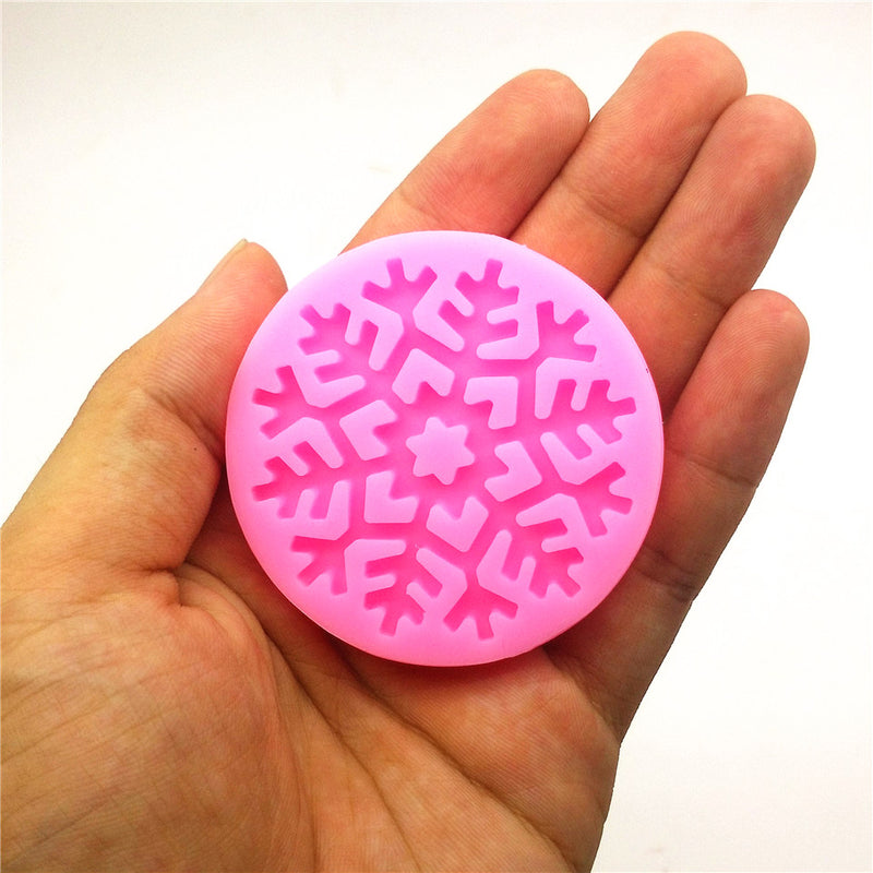 Christmas Tree Snowflake Snowman Leaf Decoration Christmas Gift Packs Series Fondant Cake Mold