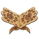 I slamic M uslim Quran Koran Book Holder Wood Stand For Quran Home Decorations