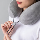 Jordan&Judy U Shaped Pillow Folding Neck Support Travel Airplane Portable Sleep Headrest